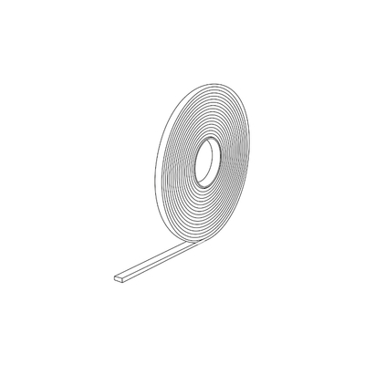 Adhesive foam in the roll