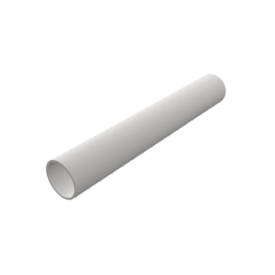 Spacer tube of plastic